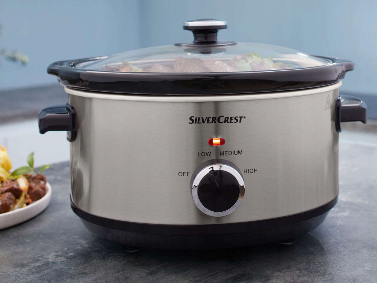 Wolnowar SilverCrest Ssc 200 D1 3,5 l srebrny/szary 200 W Garnek