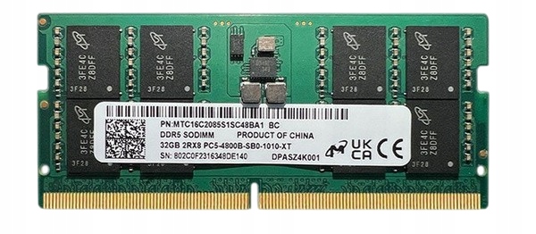 【新品・未開封】 DDR5 SO-DIMM 4800 32GB Ddr5 32gb 4800 Sodimm - Niska cena na Allegro