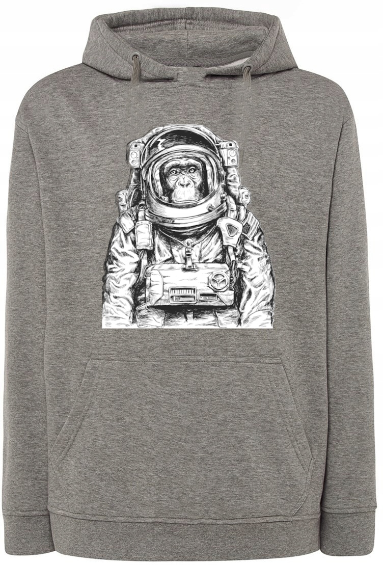 Mikina s pěkným potiskem Opice astronauta r.XL