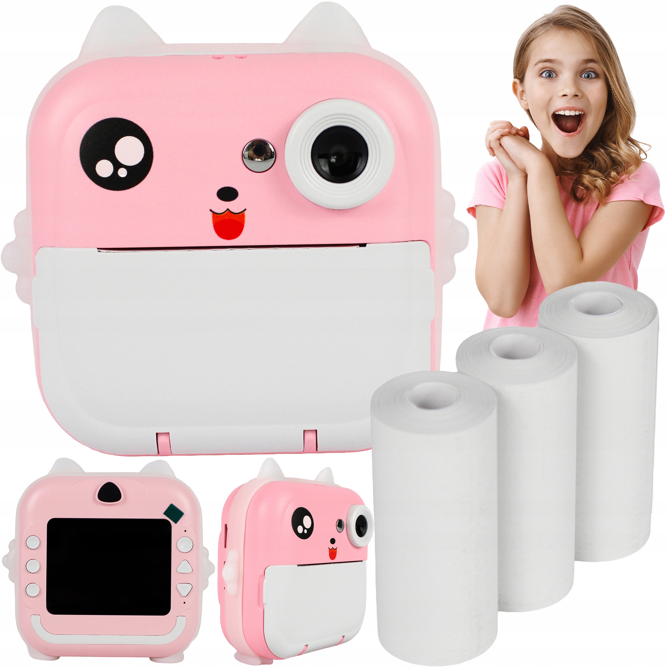 Mini Tiskárna S Instantním Tepelným Fotoaparátem Rolky