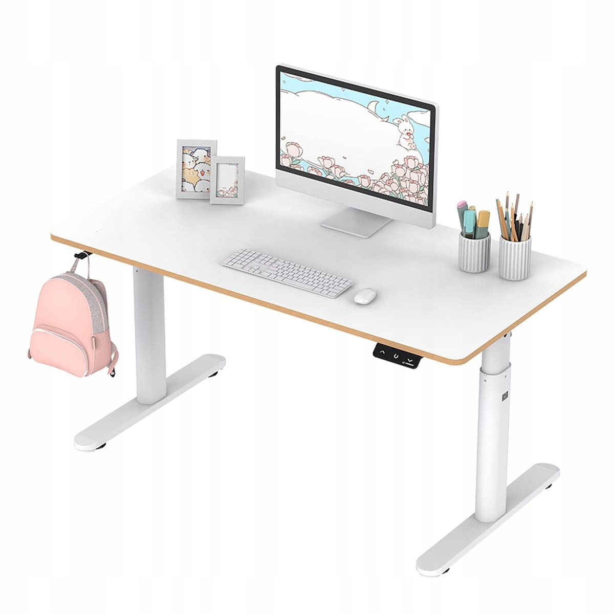 Biurko dla dzieci Ultradesk Pulsar elektycznie regulowane białe