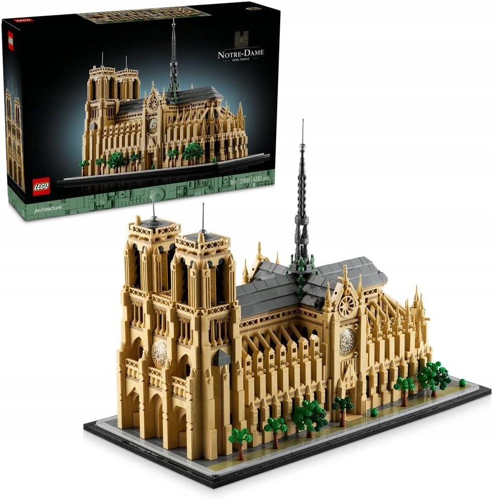 Lego Architecture Notre-Dame v Paříži, sada pro dospělé fanoušky