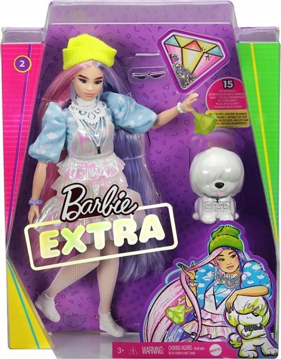 LALKA BARBIE EXTRA lalka + piesek + akcesoria 05 Kod producenta GVR05