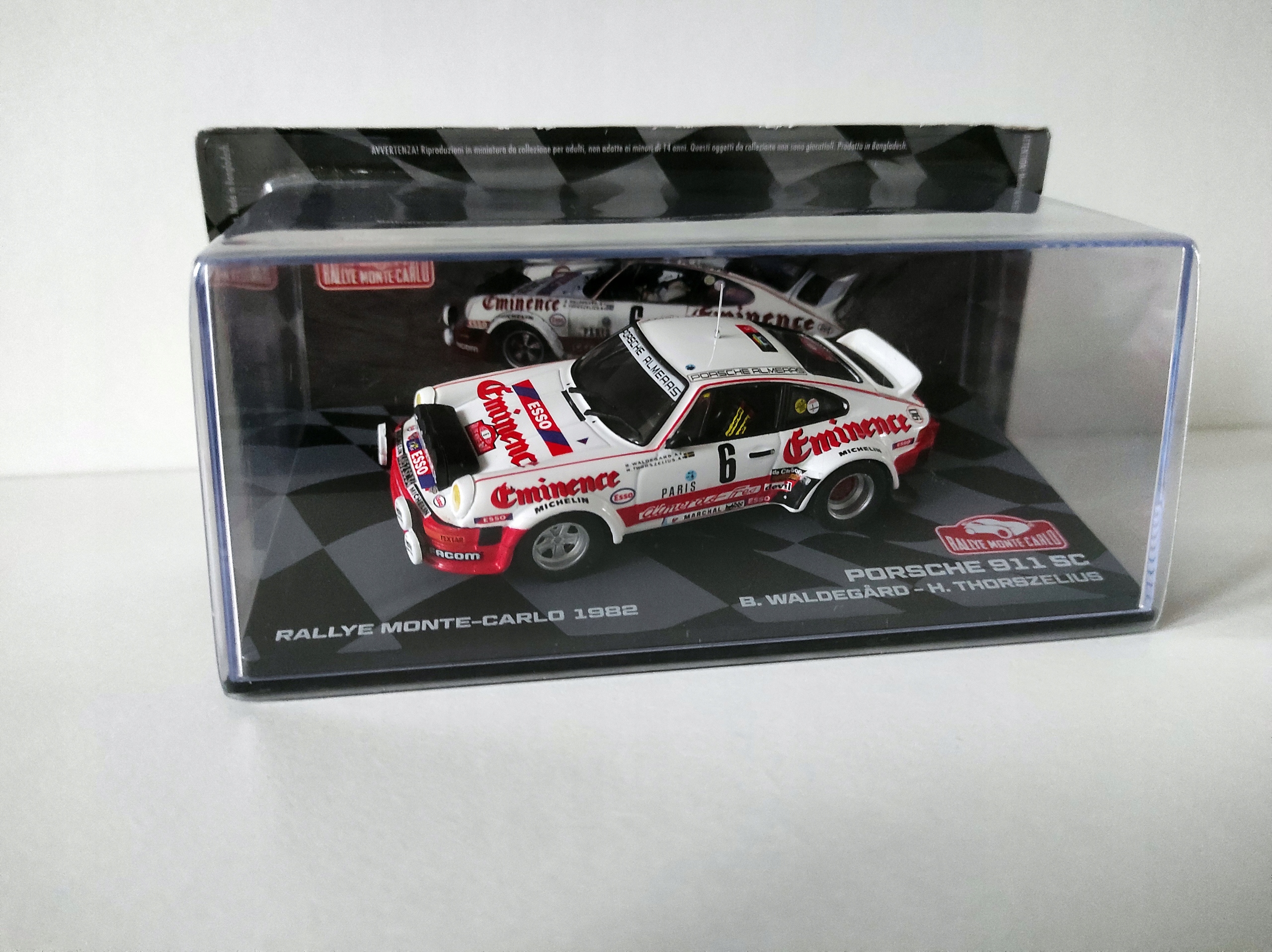 Porsche 911 Sc Rally Monte Carlo 1982 B. Waldegard H,Thorszelius 1:43