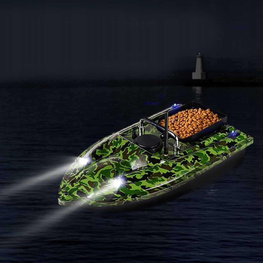 ŁÓDKA ZANĘTOWA GPS C118GPS 500M ŁÓDŹ ZDALNIE STEROWANA kamuflaż zielony Liczba komór 1