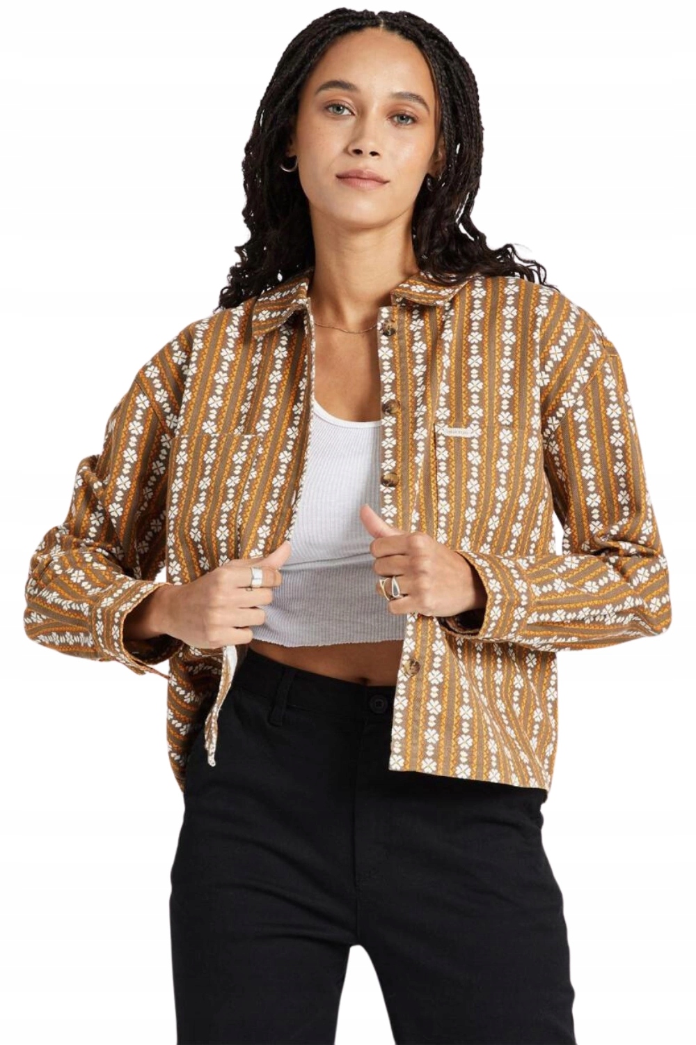 Dámská košile katana Brixton Providence bavlněná, vzorovaná, módní, vel. S