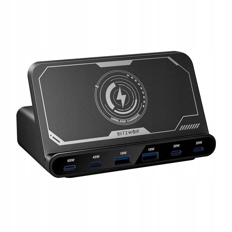 Ładowarka sieciowa Blitzwolf Bw- S27 160W 4xUSB- C 2xUSB- A Qi 15W