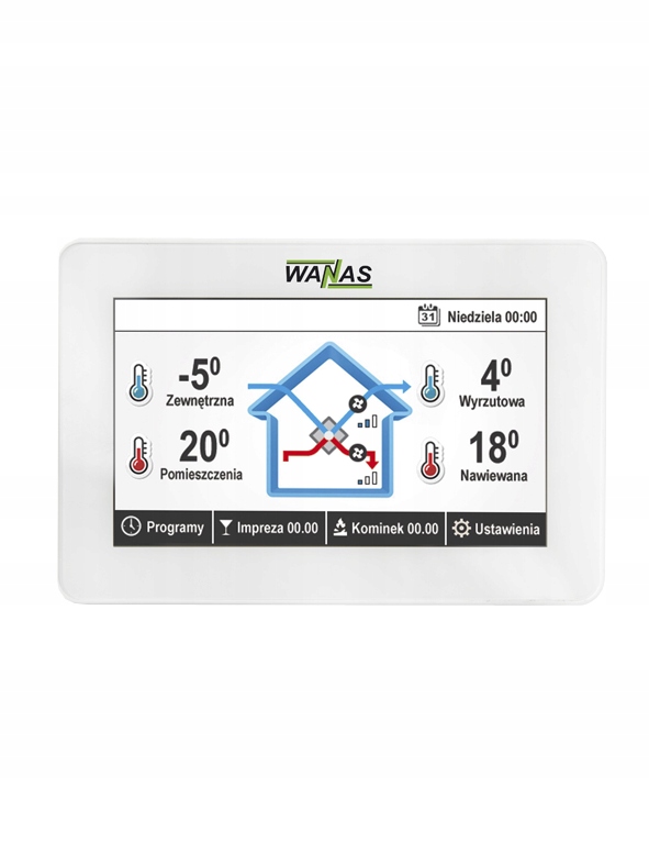 Рекуператор WANAS 615h Basic + sterownik V2 код виробника 615h Basic 