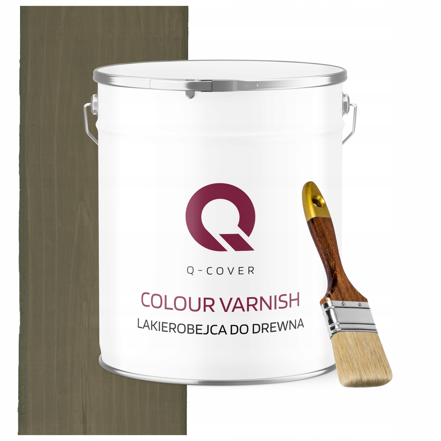 Lakovník Na Dřevěné Prvky Výkonný Šedý Hnědý Satén 5L Dárek