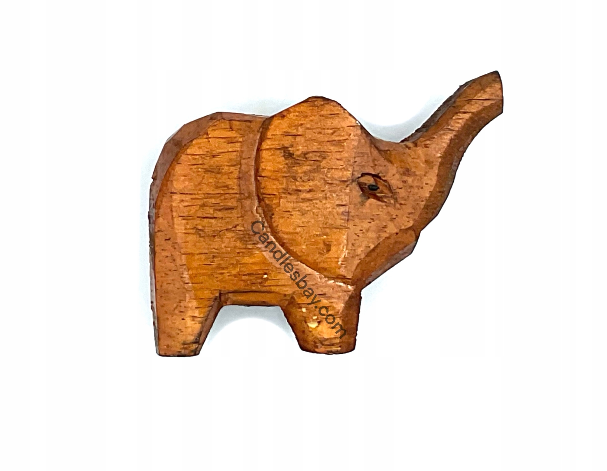 

Figurka słoń słonik brązowy handmade z drewna