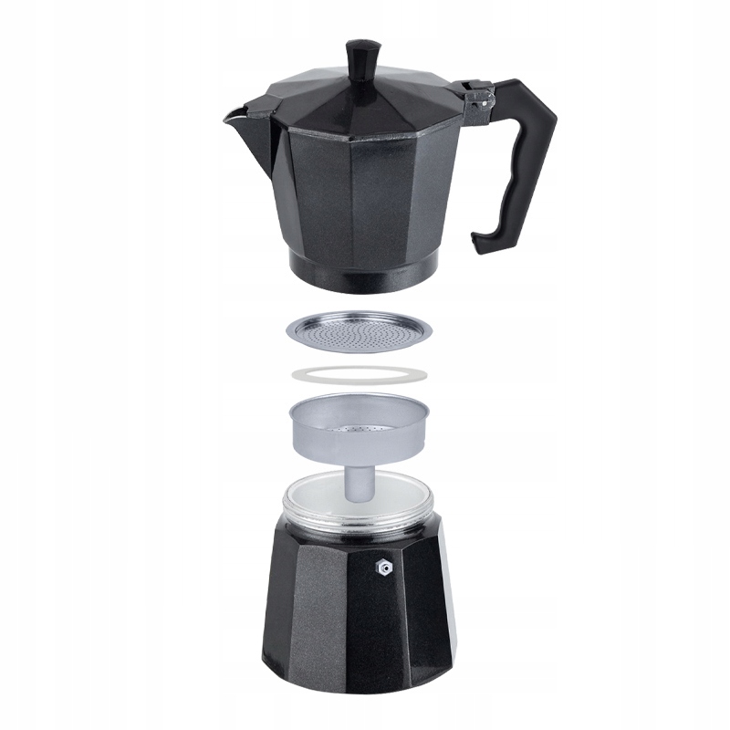KAWIARKA ALUMINIOWA ZAPARZACZ DO KAWY CZARNA NA 6 FILIŻANEK CUP 300 ML Kod producenta 5903771840385