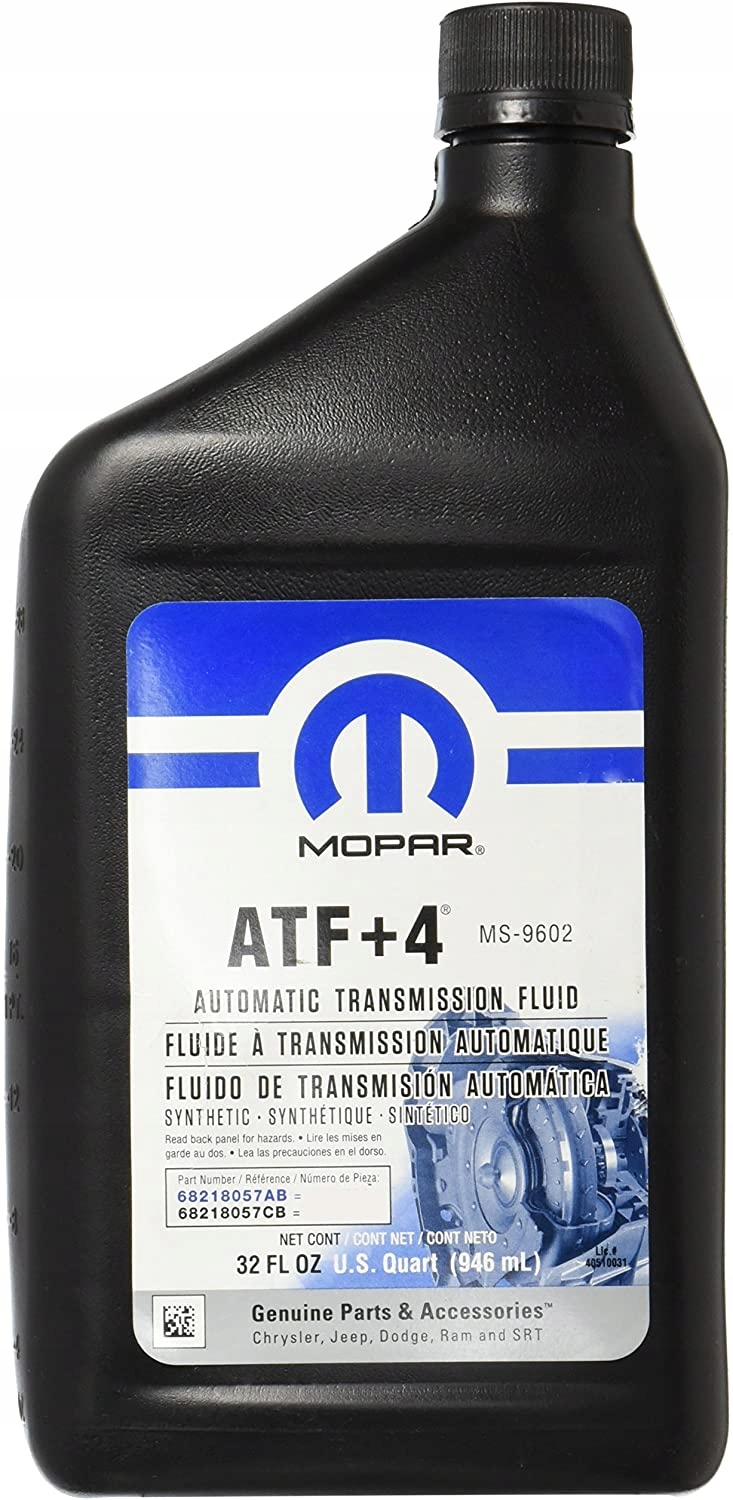 MOPAR ATF+4 OLEJ AUTOMATYCZNEJ SKRZYNI BIEGÓW 1l