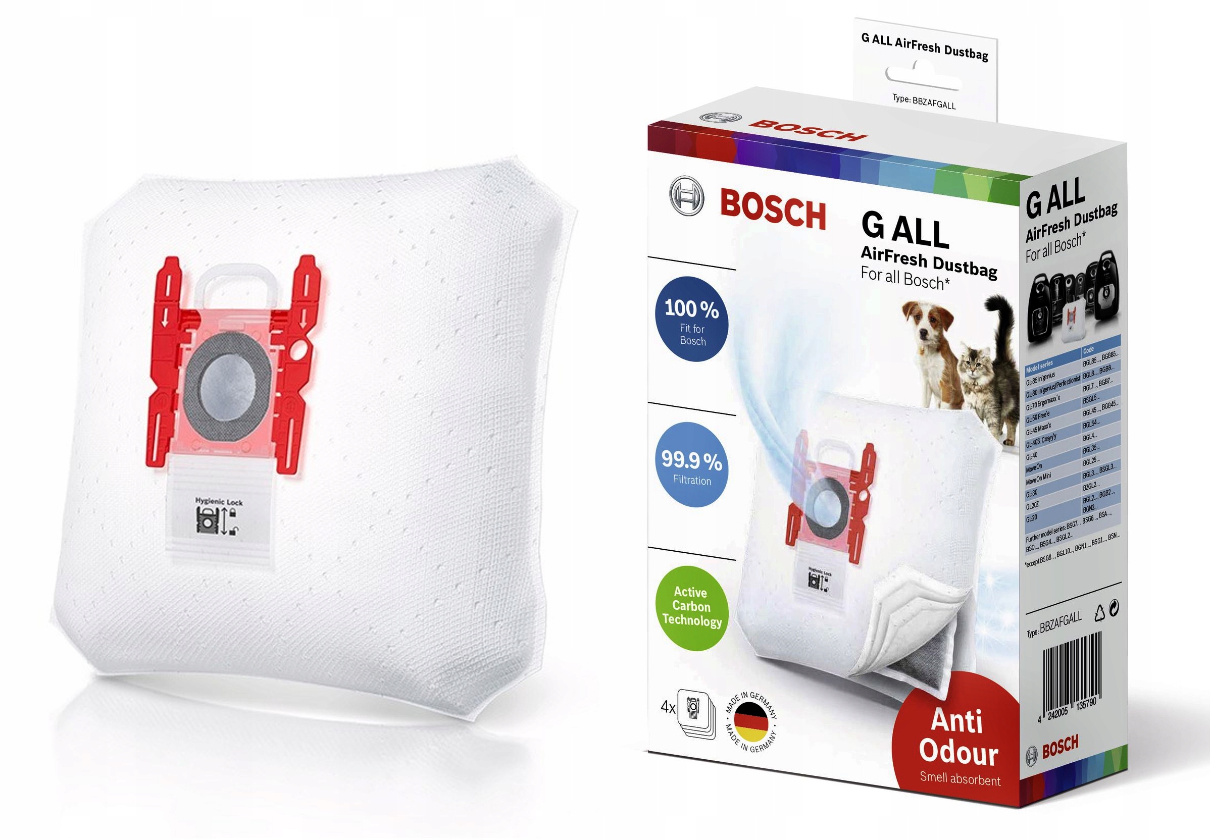 

Worki do odkurzaczy Bosch Bbzafgall Antyzapachowe