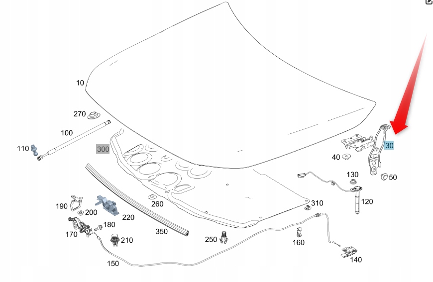 

Zawias Maski Mercedes A Klasa Cla Glb Eqb Lewy