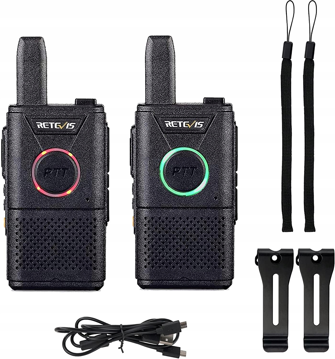 Krótkofalówka Retevis RT618,16 KanałóW Vox Dual Ptt,Kabel Usb Do łAdowania