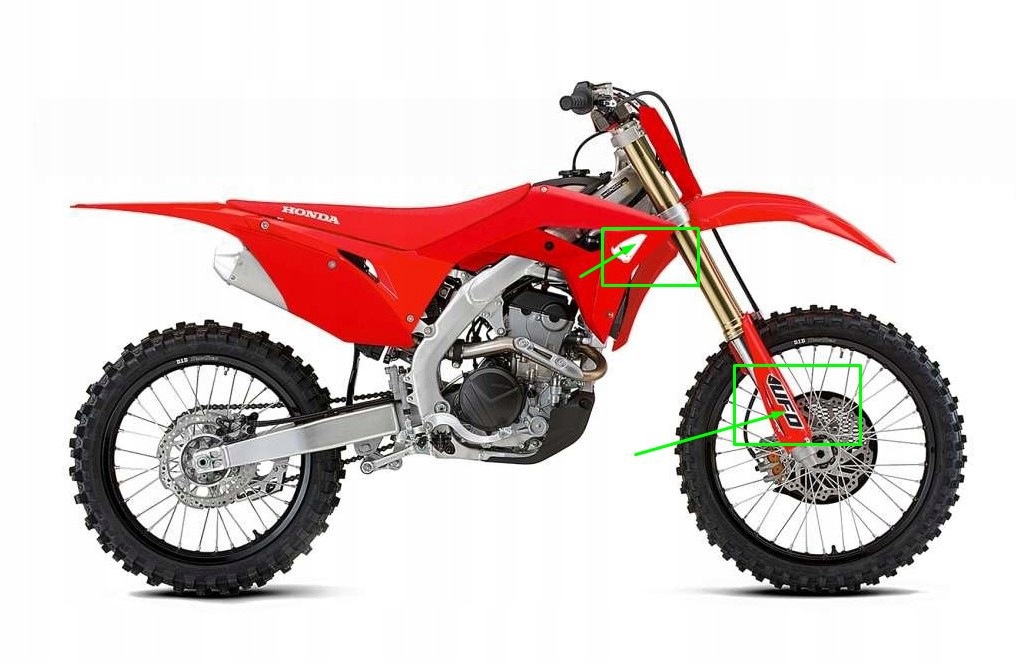 Ufo Sada Plastov Honda Crf 250R '18-'21, Crf 450R '17-'20 Červená