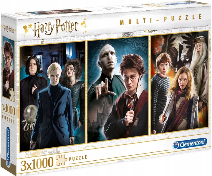 Puzzle 3 x 1000 dílků Clementoni Harry Potter 3x1000