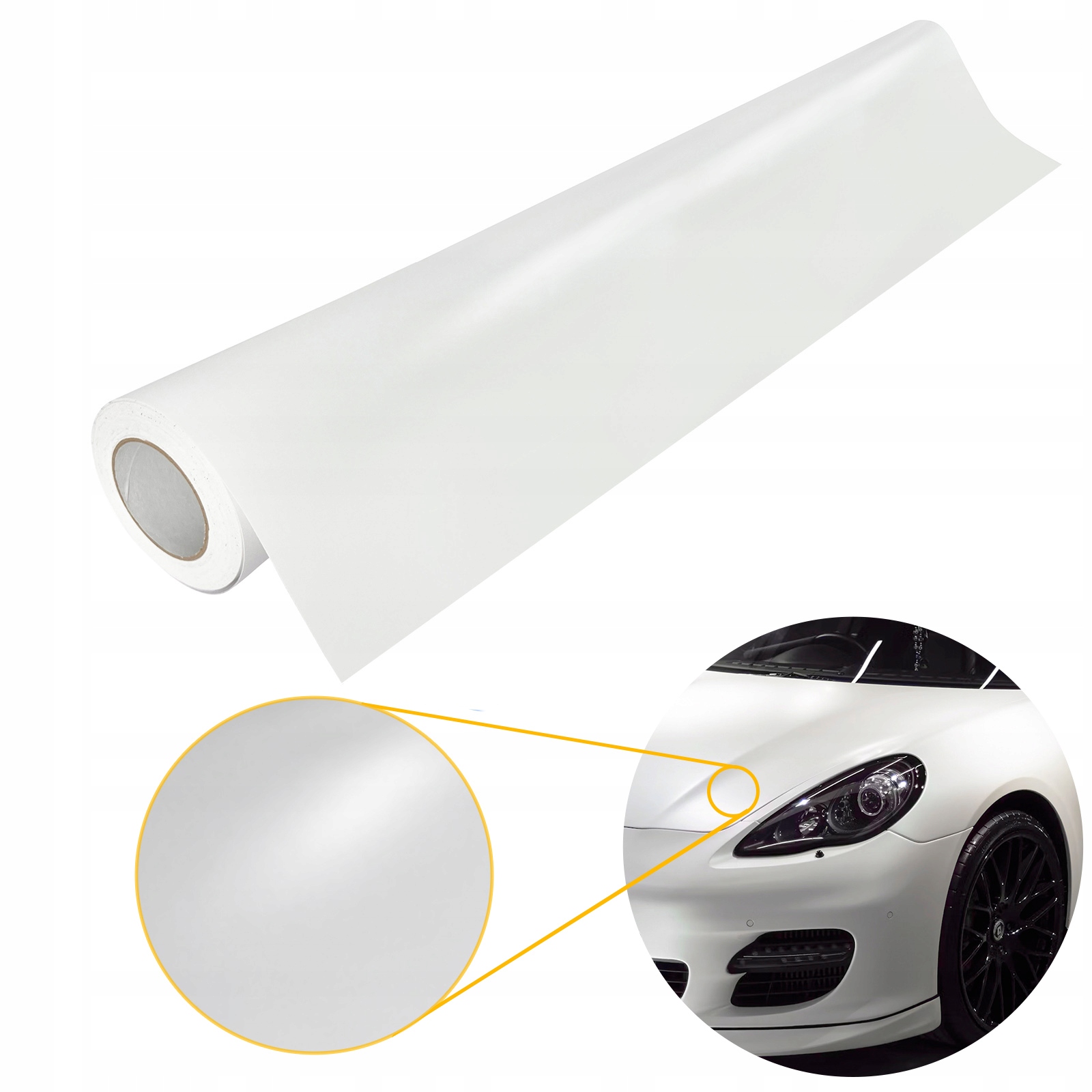 Fólie Bílá Matná na olepování auta Ochrana laku 151 x 300 cm