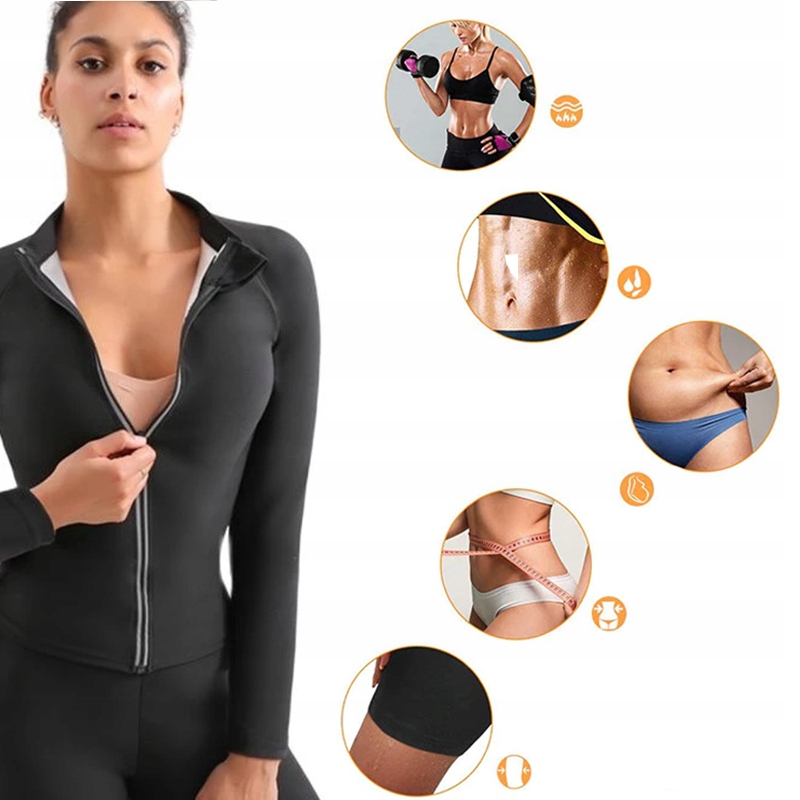 BLUZA ODCHUDZAJĄCA TERMICZNA DŁUGI RĘKAW L/XL Linia regular