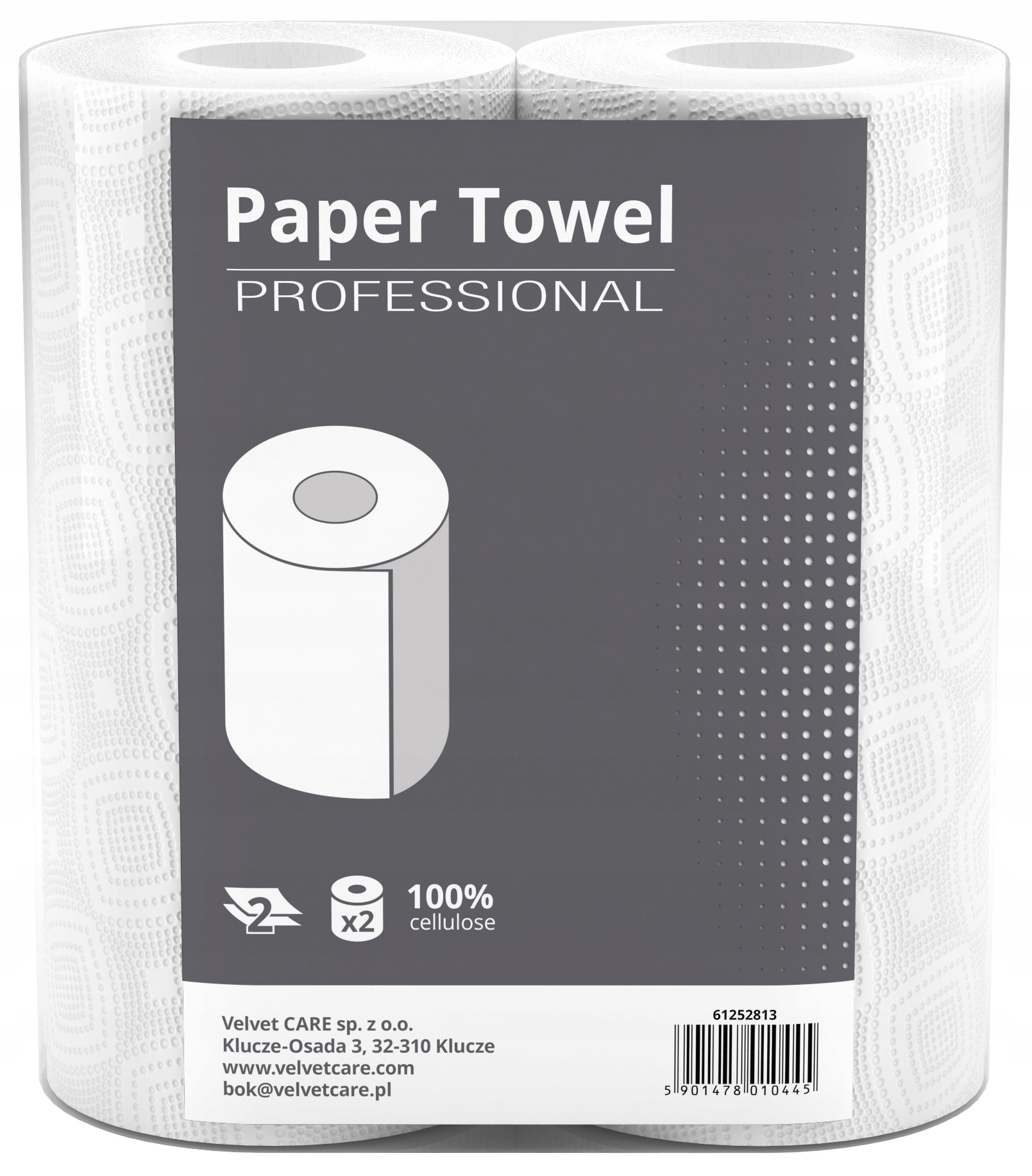 Ręcznik papierowy kuchenny Velvet Paper Towel 2 Rolki 2W 100% Celulozy