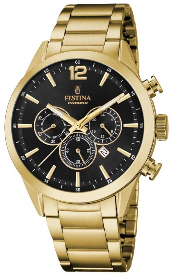 Festina 20633/3 zlaté pánské sportovní hodinky
