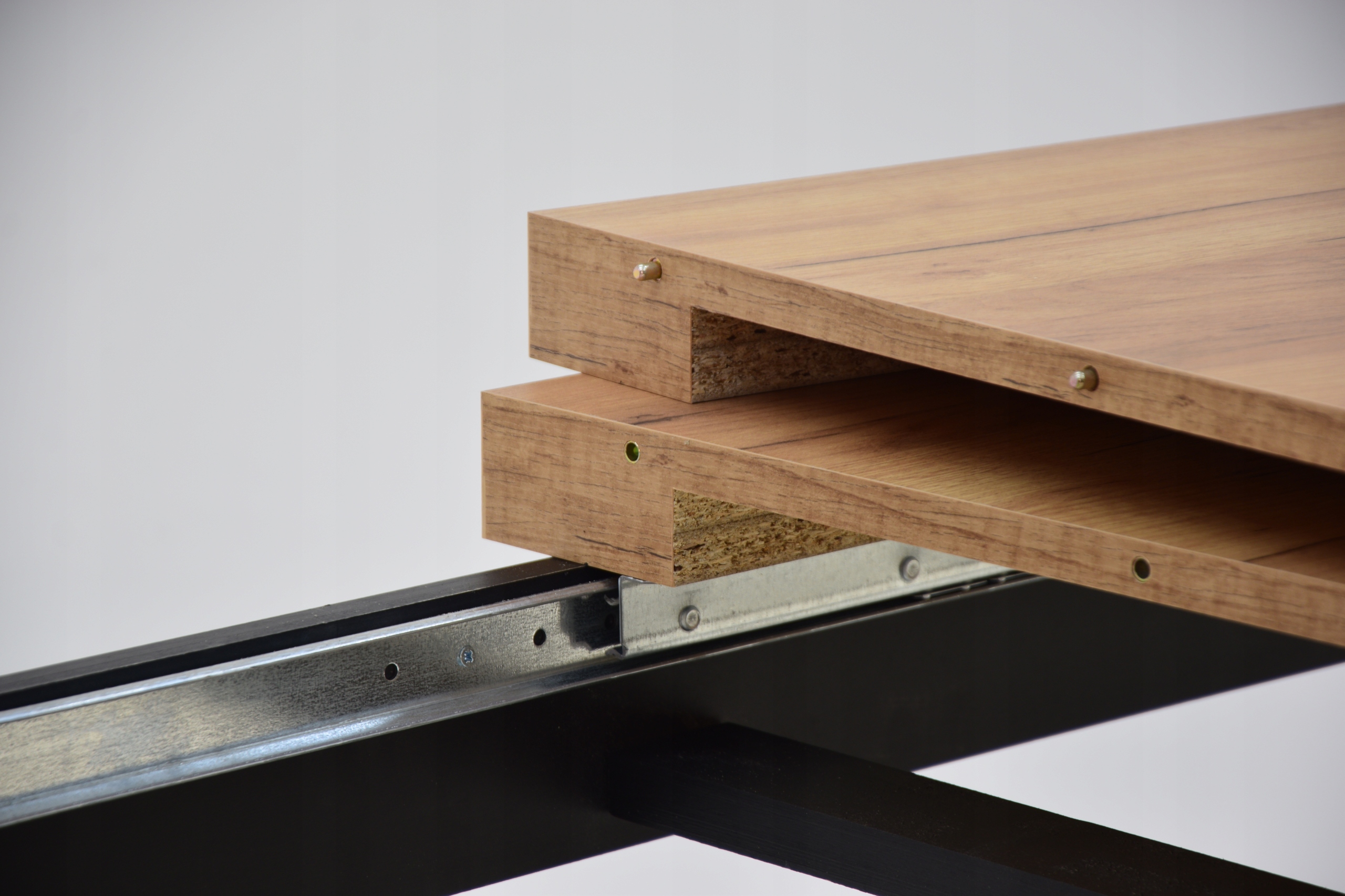 Stół rozkładany loft czarny dąb craft do jadalni salonu 100x200/300 KOLORY Wysokość mebla 78 cm