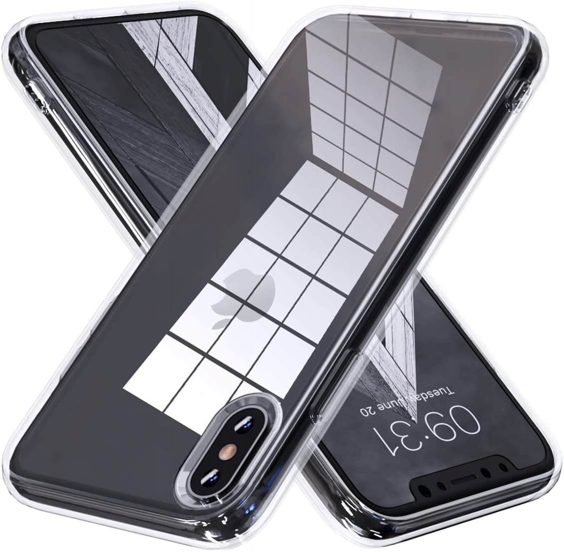

Etui Przezroczyste +szkło do Iphone Xs Max 2MM