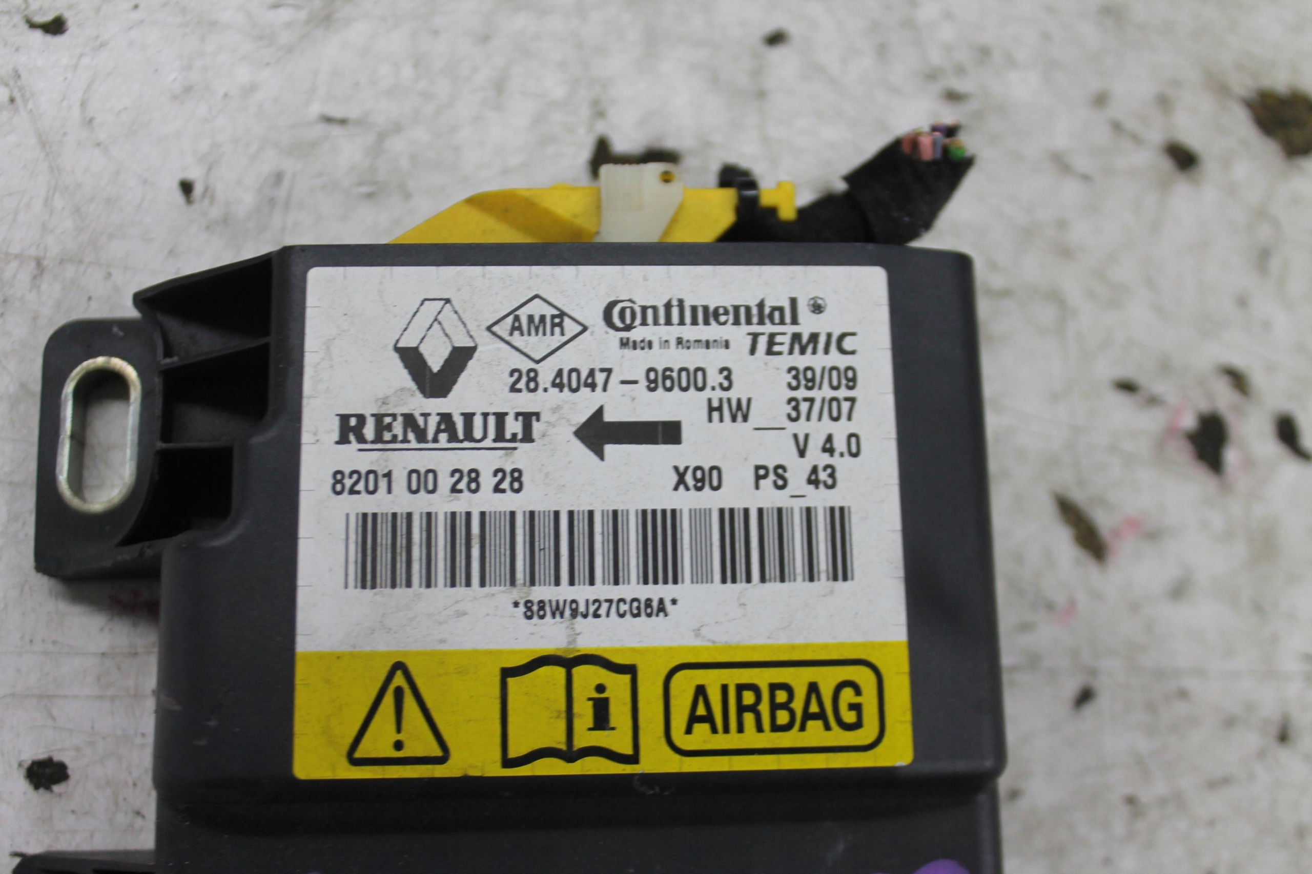 AIRBAG SENSOR KOMPLET DACIA LOGAN MCV E LIFT 08-12