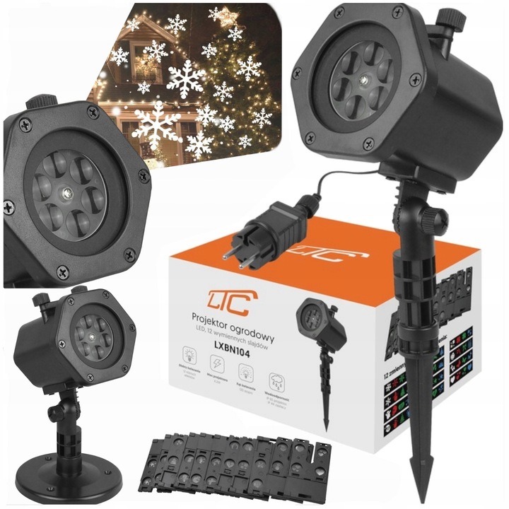 Vianočný Laserový Projektor 48 Vzorov, Vodotesný, Do Záhrady, Na Dom