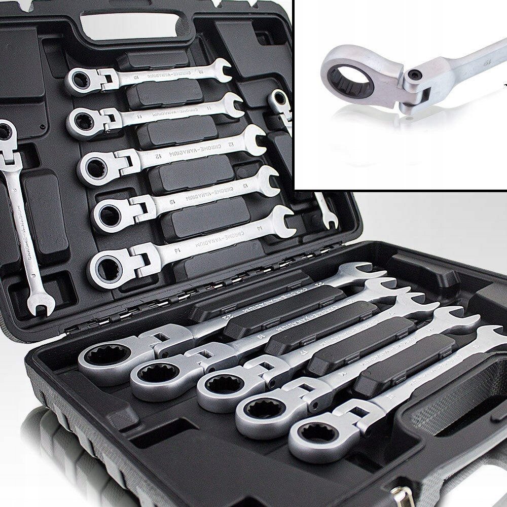 ГАЕЧНЫЕ КЛЮЧИ С ТРЕЩОТКОЙ 8-22 ММ