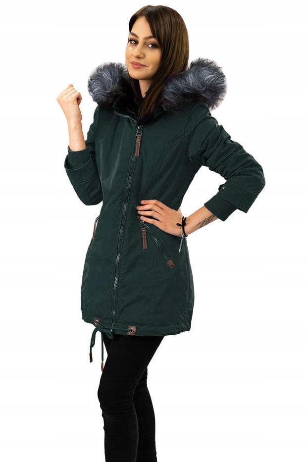 Voděodolná Parka M-923 Zelená/šedá S (36)