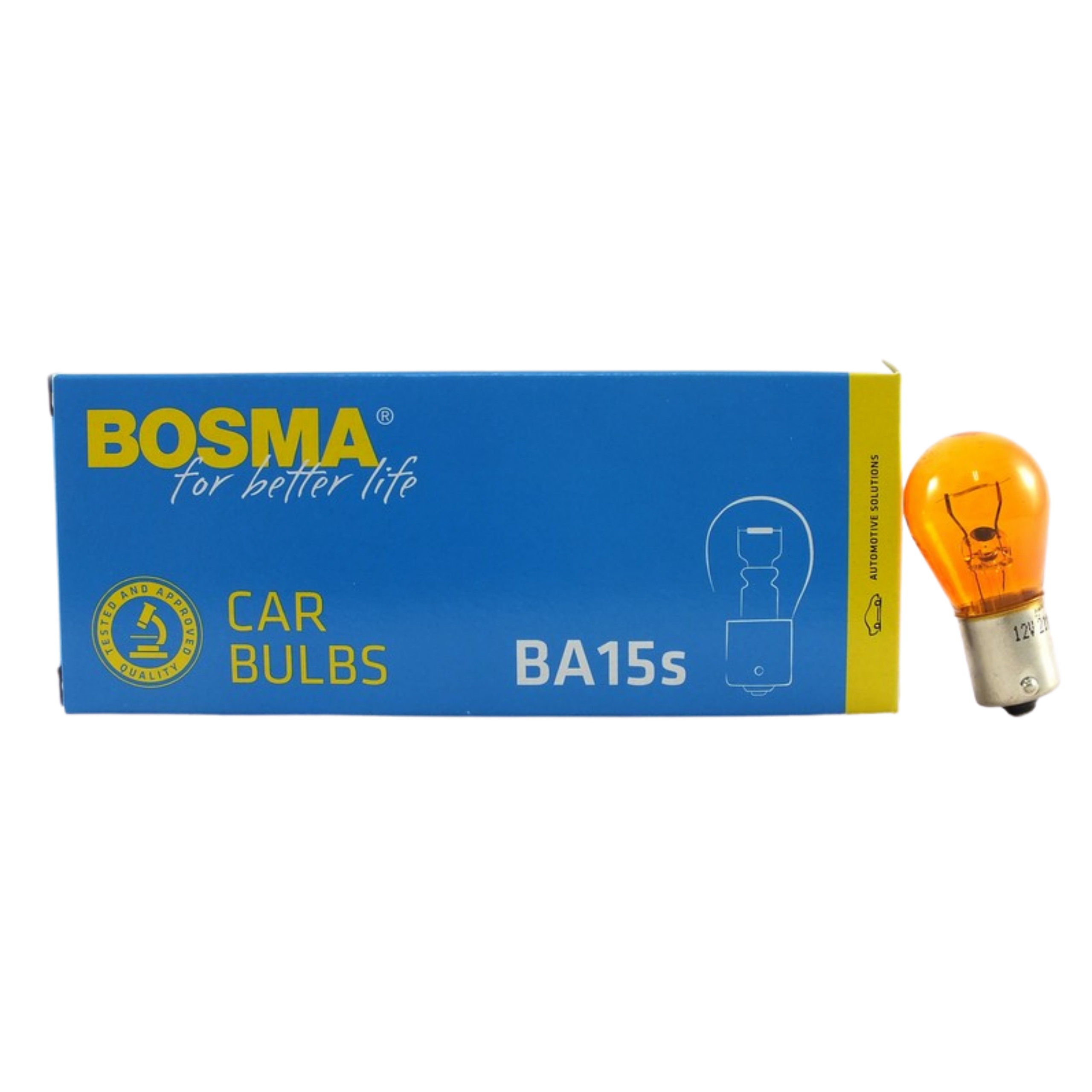 

Bosma Żarówka 12V 21W BA15s 25x47mm Pomarańczowy