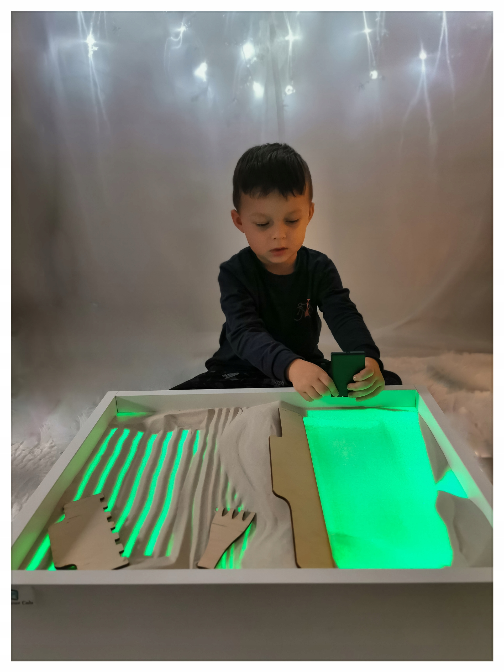 

Ramka tablica Sensoryczna z piaskiem Led Rgb