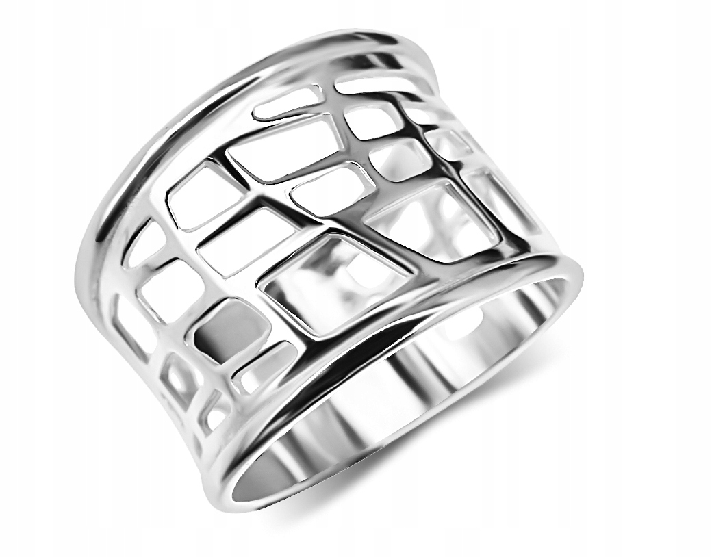 

Srebrny Pierścionek Wzór Ażurowy Srebro 925 r.23