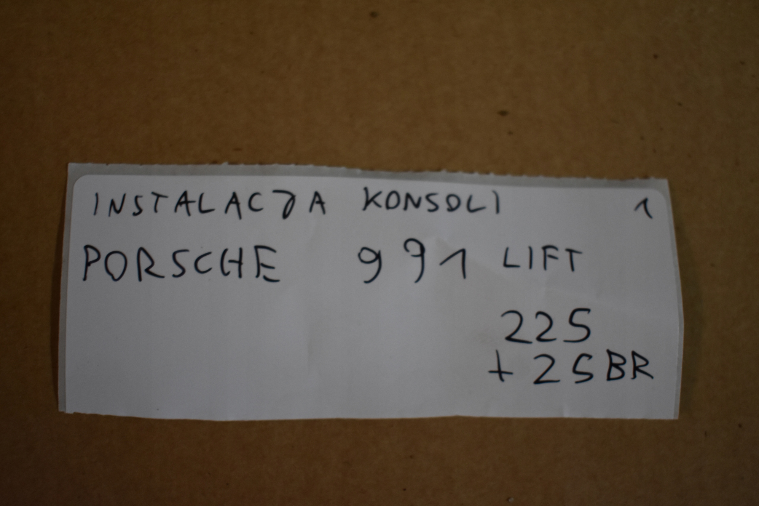 Câblage Console PORSCHE 991 LIFT 1