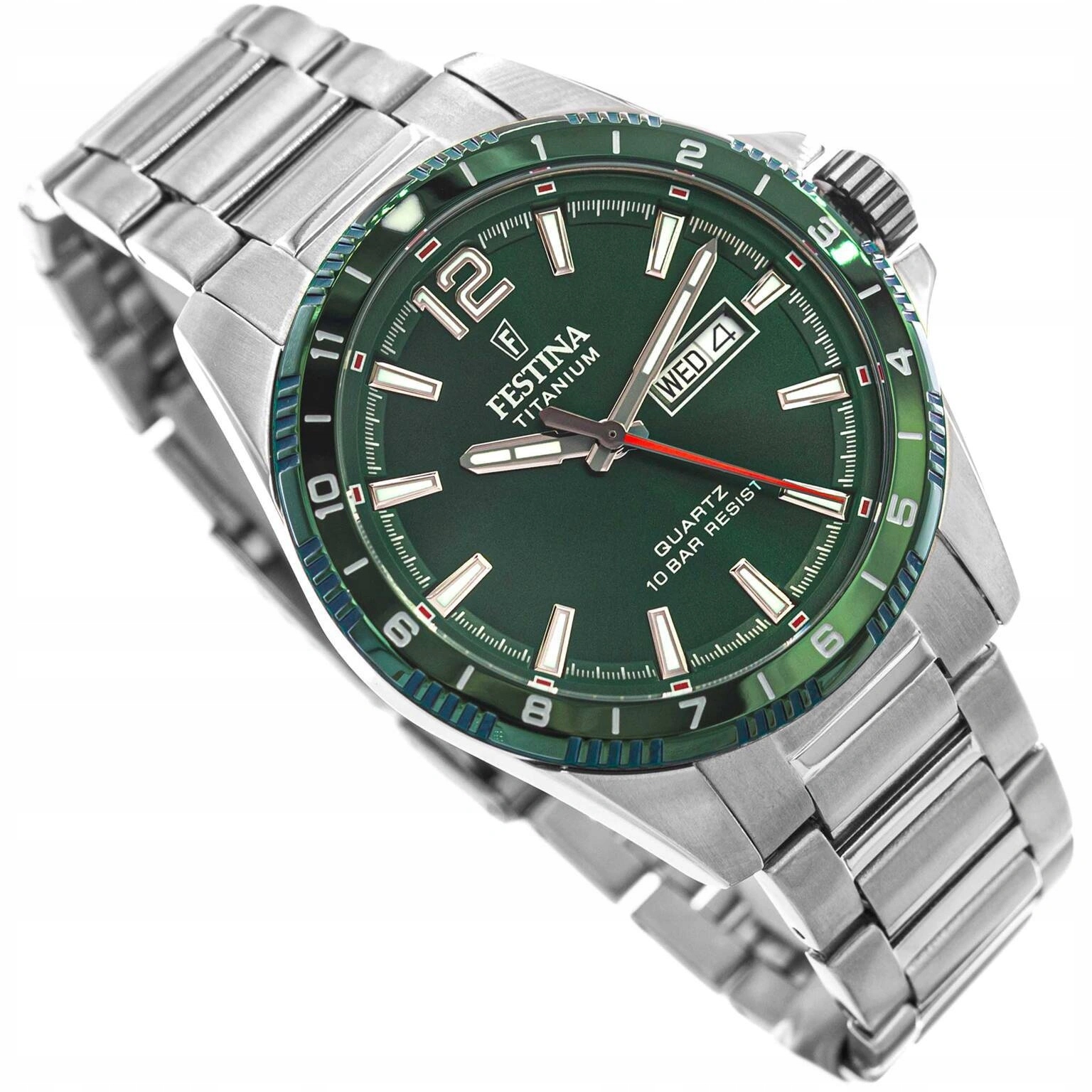 Pánské Hodinky Festina F20698/3 Titanium Date Na Náramku Titan Datumovka
