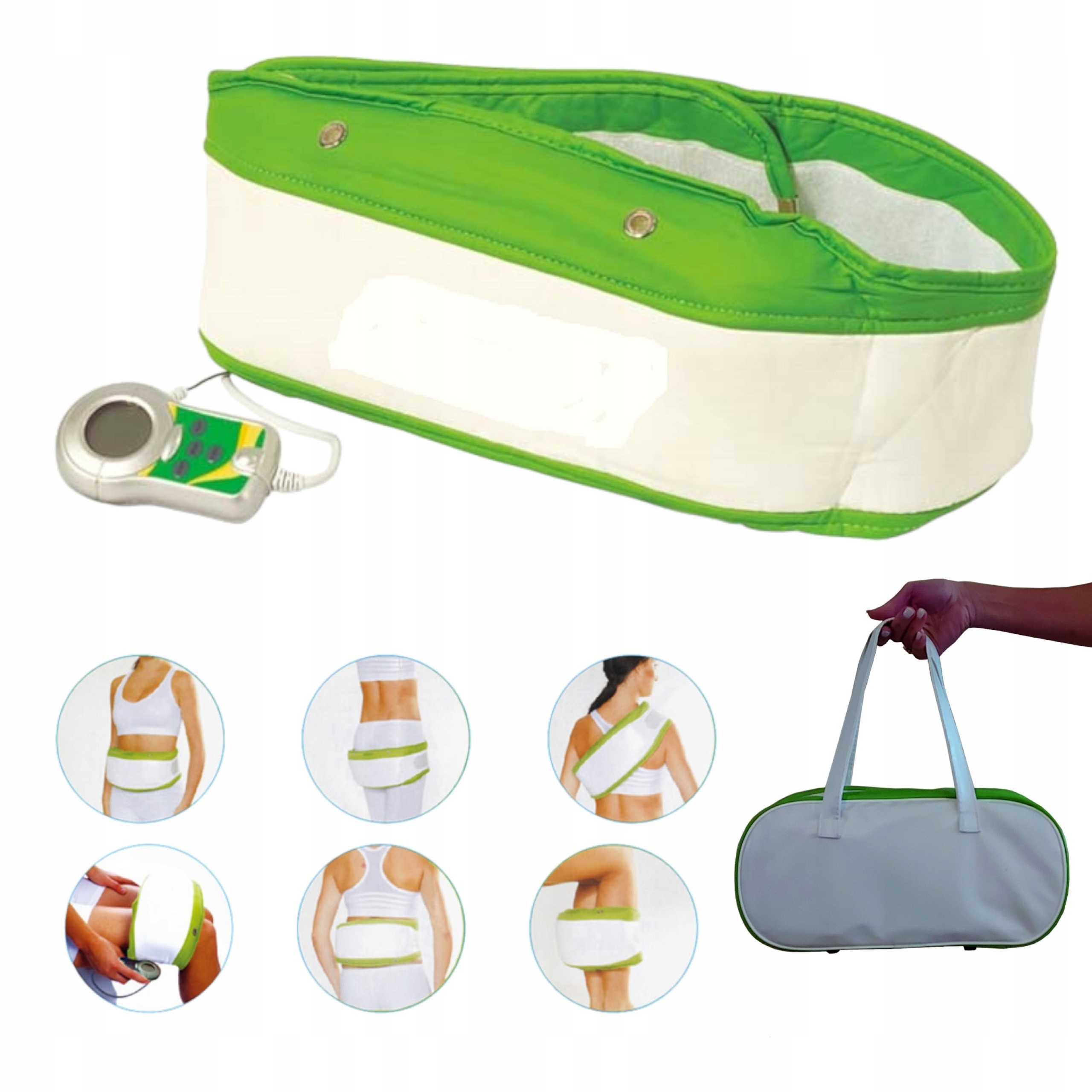 Masážní pás Masážní Přístroj Silný masážní pás na tělo Masáž Vyhřívání