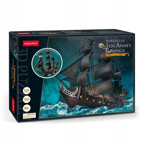 

Puzzle 3D Led Cubic Fun 293 El Okręt Królowej Anny