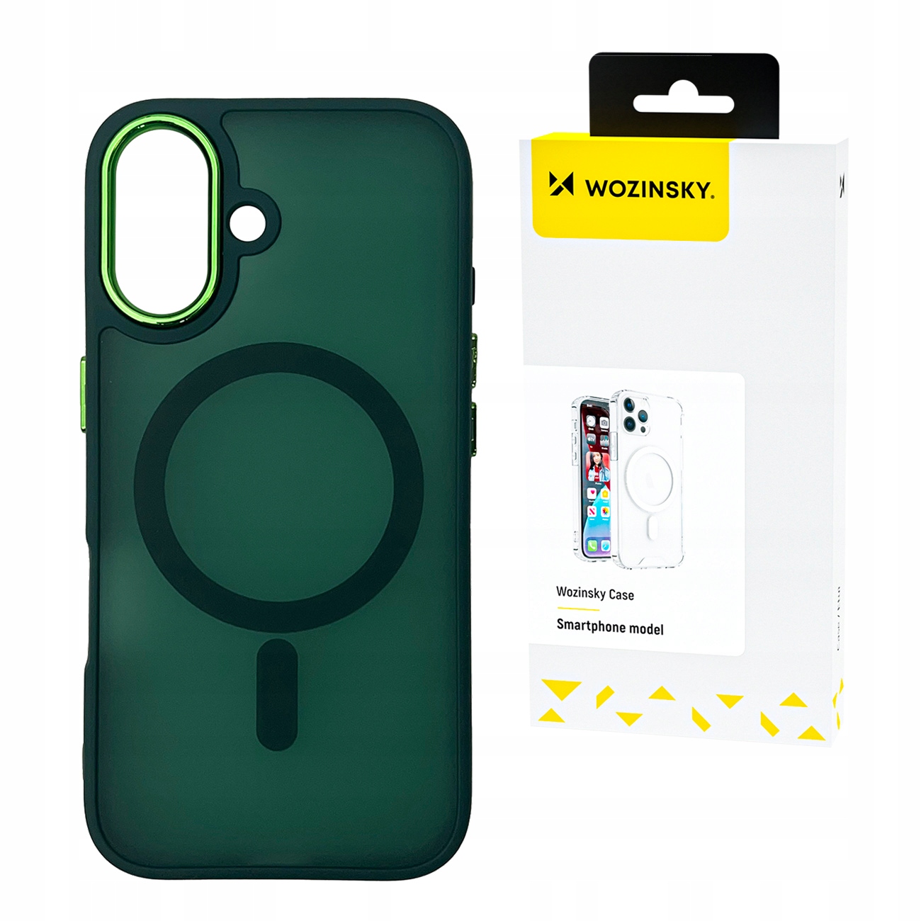 Etui pokrowiec na Samsung Galaxy S25+ Fashion Case MagSafe zielone