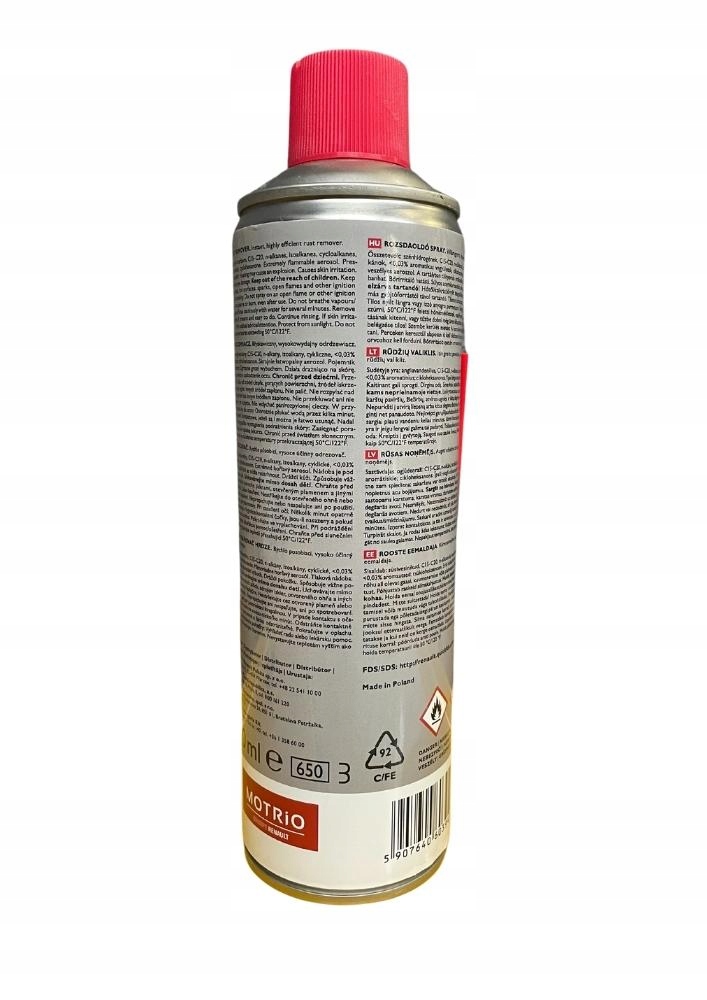 ODRDZEWIACZ RENAULT MOTRIO 500ml PROFESJONALNY Rodzaj towot