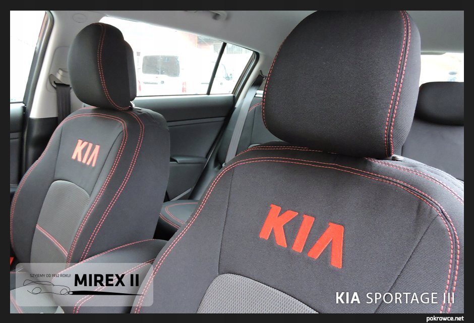 Pokrowce z tkanin tapicerskich Kia Sportage III Rodzaj Dedykowane