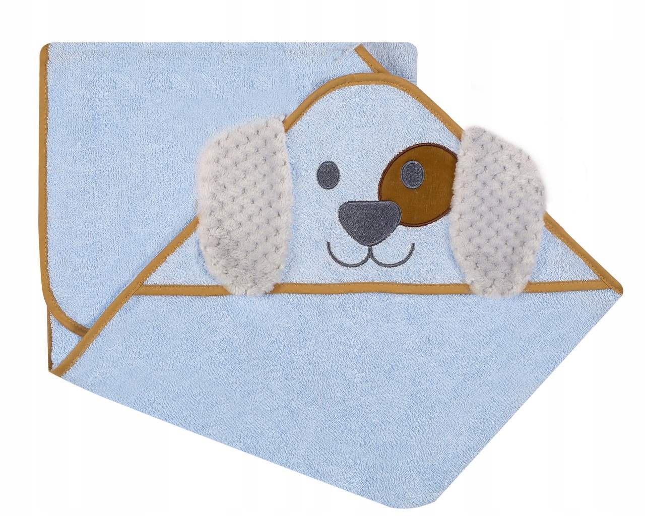 

Uvie Okrycie kąpielowe Pies 120x100 cm niebieskie