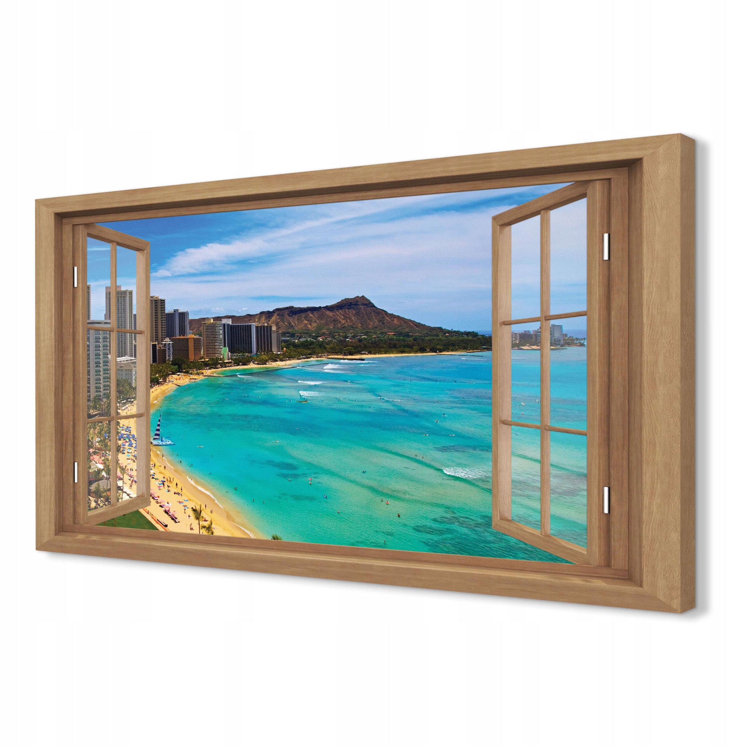 Canvas tlačené obrazy 120x80 Mesto pláž oceán