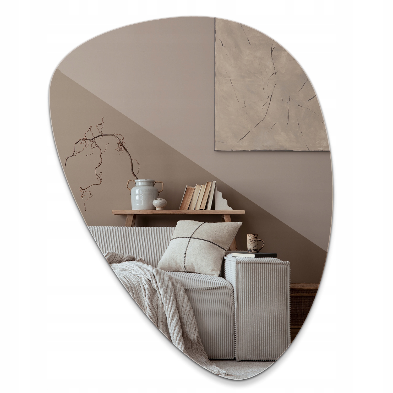 Nástenné zrkadlo do kúpeľne Unikátna Dekorácia Bez Led Veľkosť XL 57x80 cm
