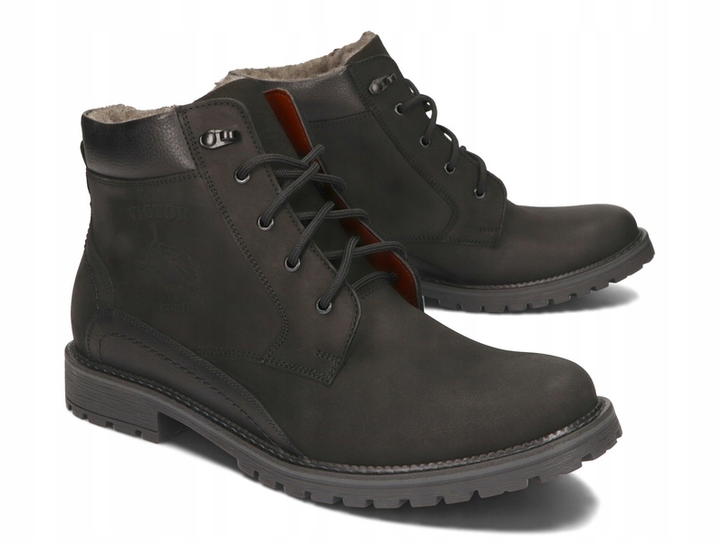 TRZEWIKI ZIMOWE BUTY POLSKIE SKÓRA 252 CZARNY 42 Kod producenta 252