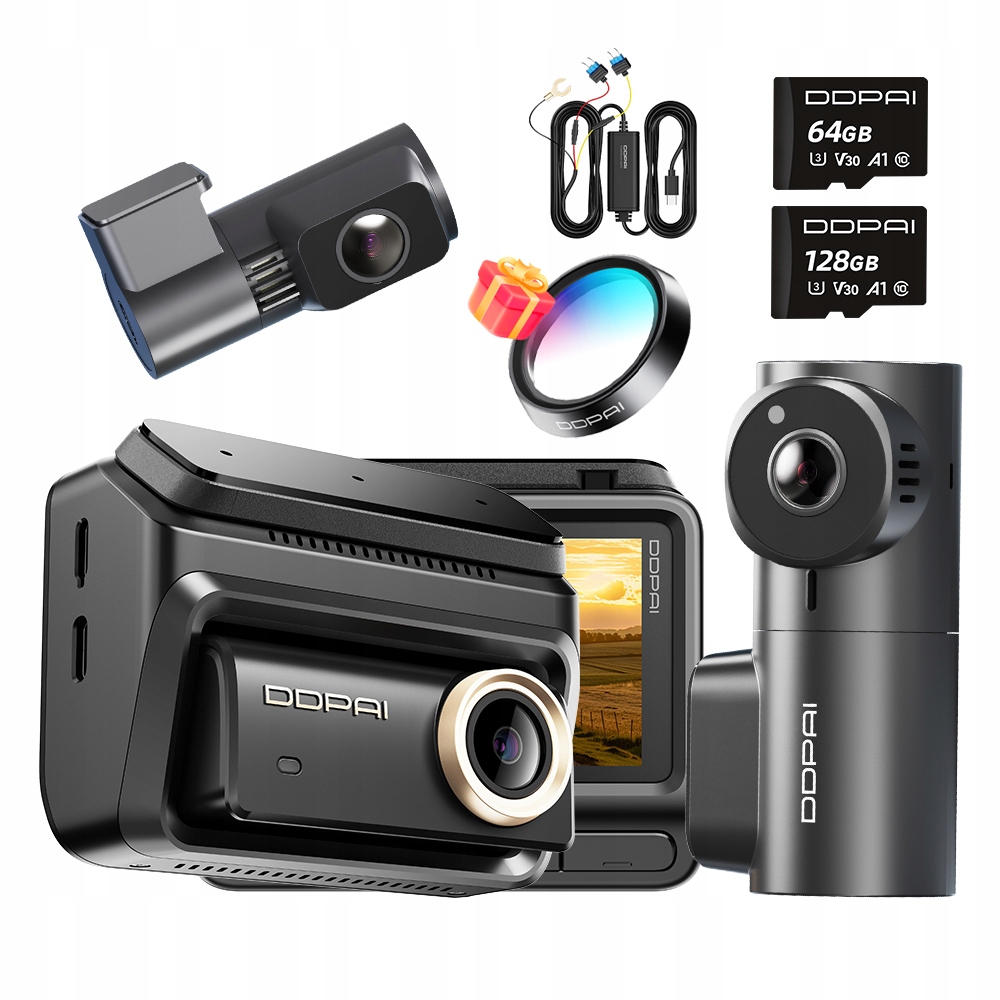Videorekordér Ddpai Z90 Pro Kamera 4K Hdr Přední +3K MINI3X Zadní Sada
