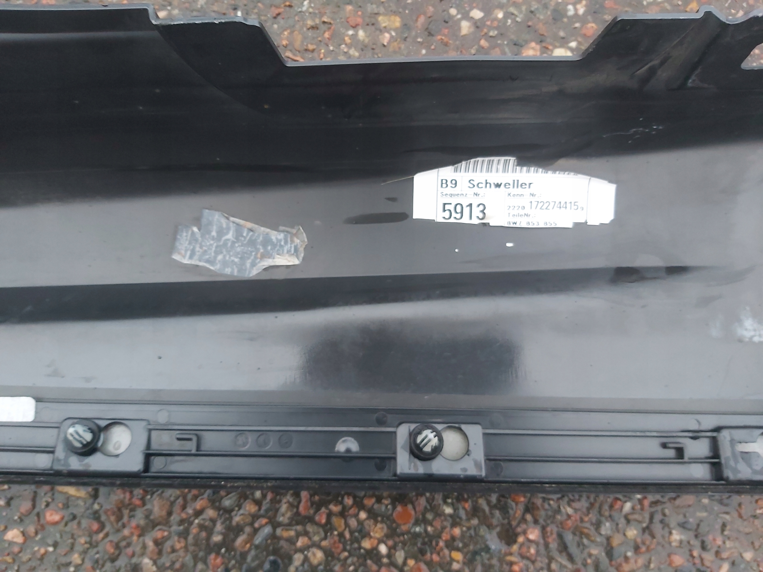 moulding threshold exterior left 8W6853859 AUDI A5 F5 8W S-LINE
