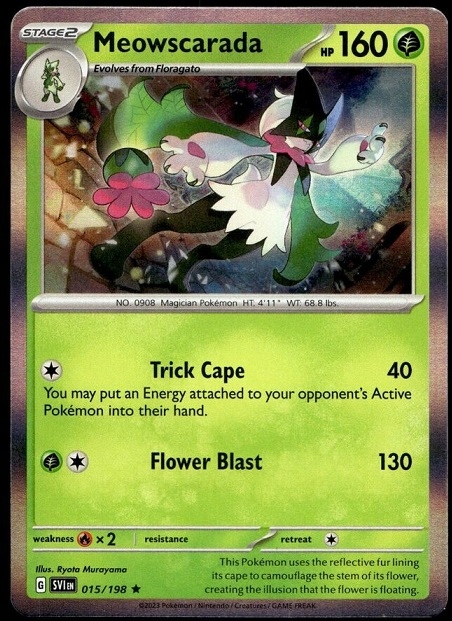 Karta Pokemon TCG Meowscarada (015/198) Holo