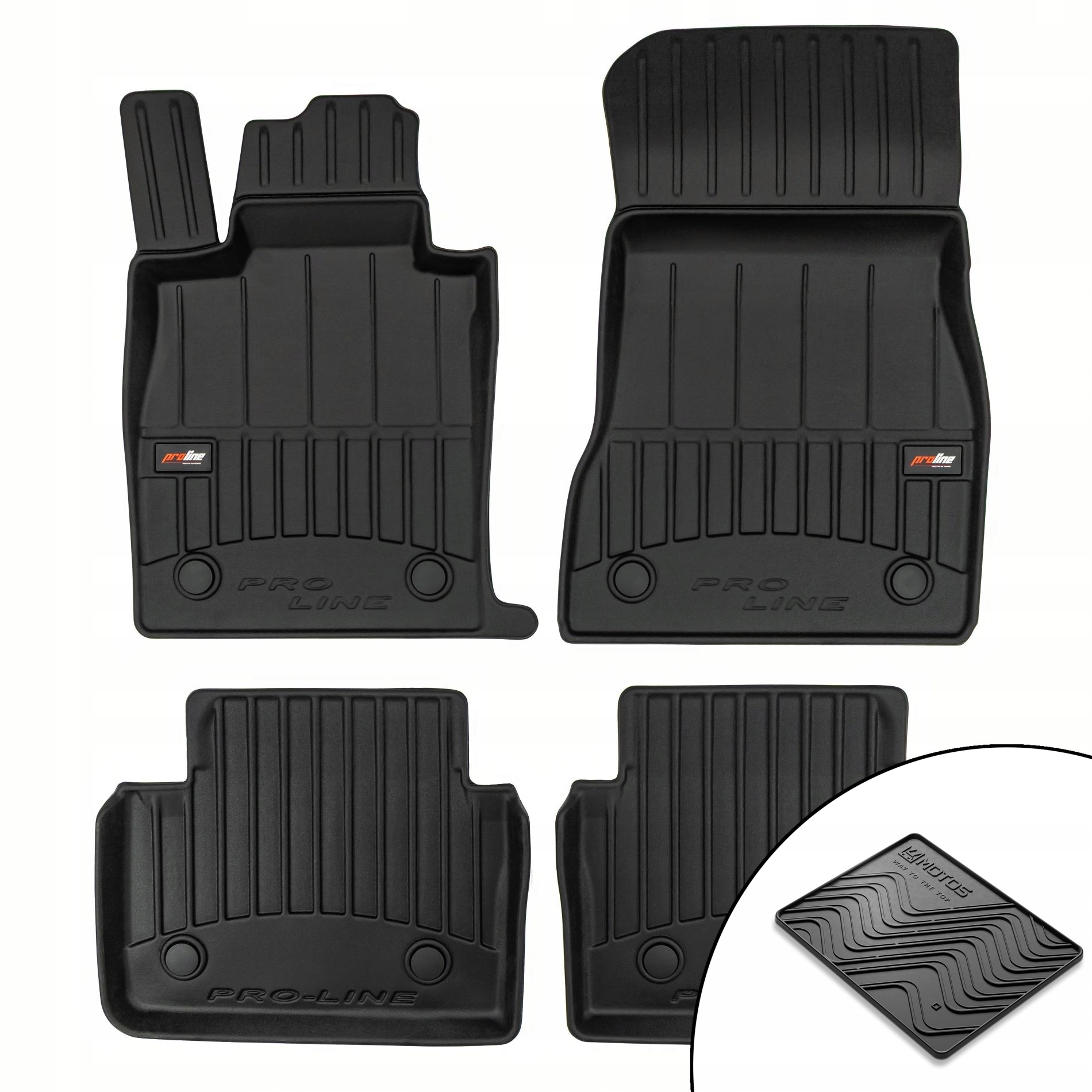 3D gumové rohože Bmw i5 od roku 2023 rohož zdarma