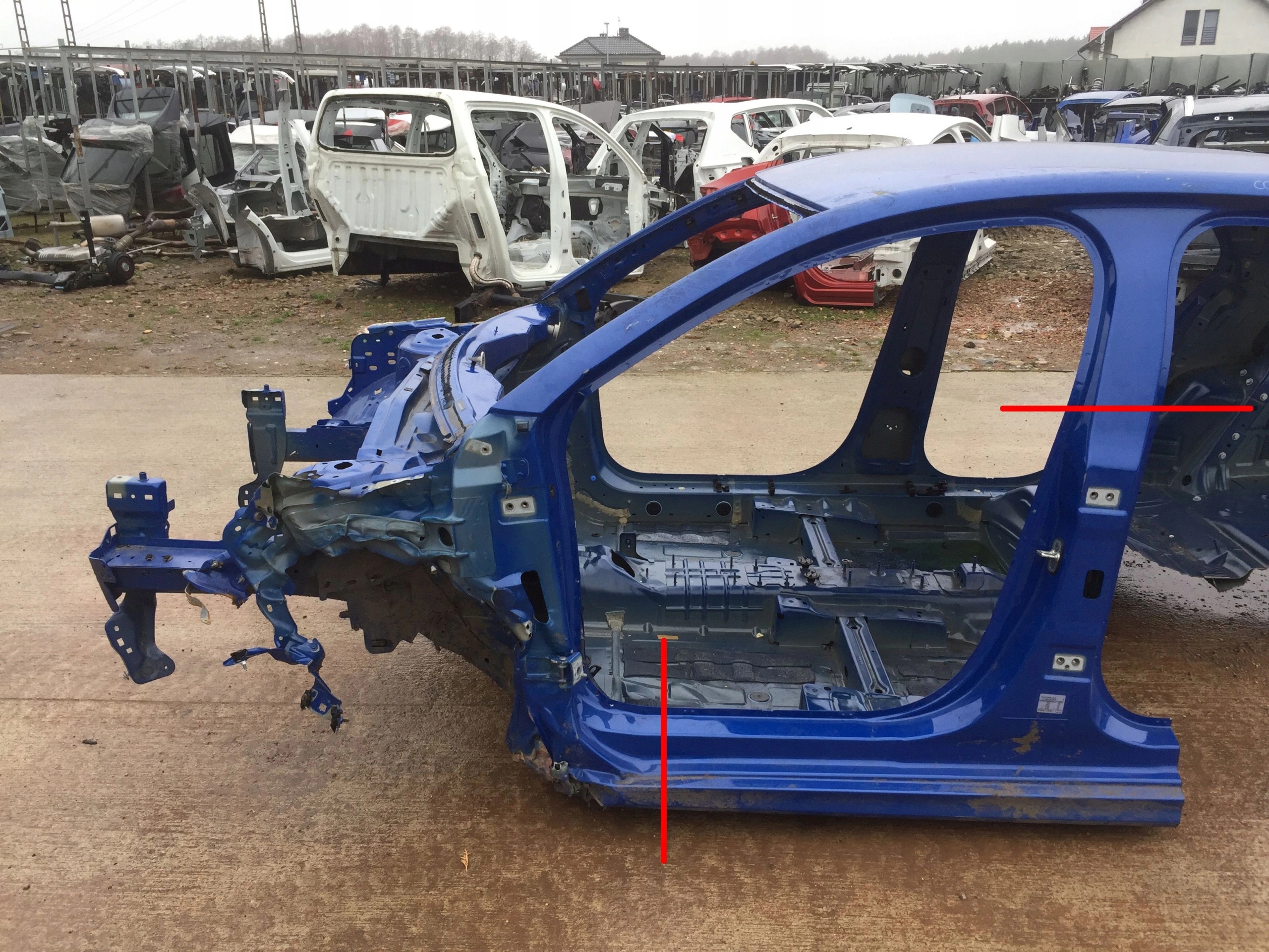 OPEL CORSA F 2020 PRÓG LEWY PRZÓD SŁUPEK ŚRODKOWY